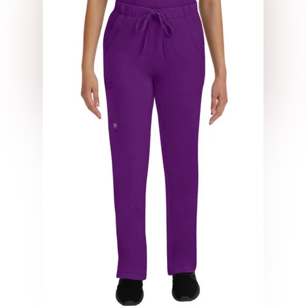 Healing Hands Purple Straight Leg Pants